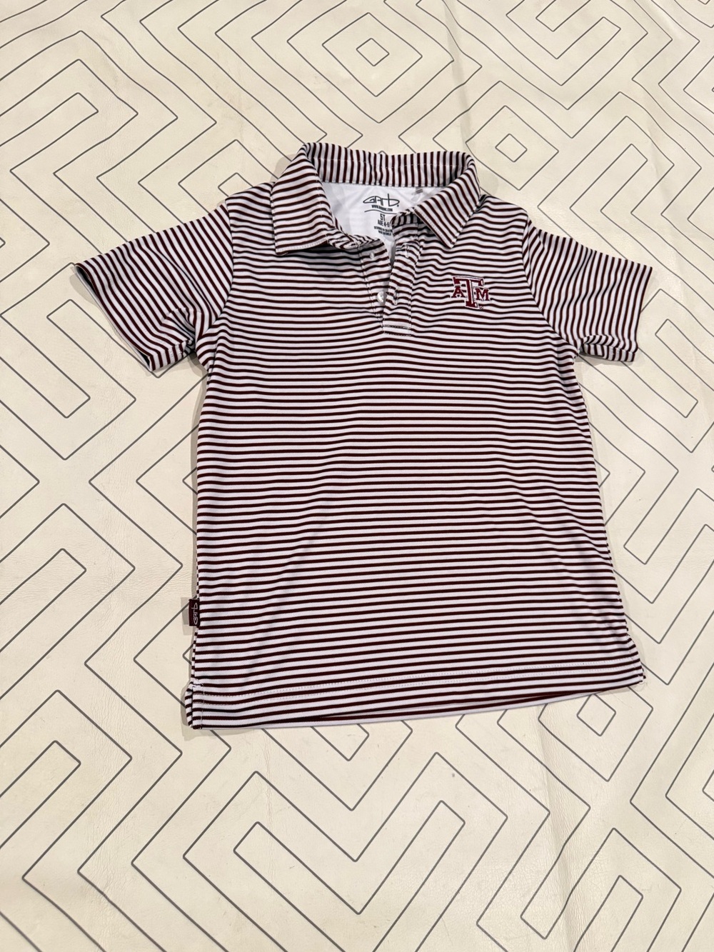 Garb Texas A&M Striped Polo
